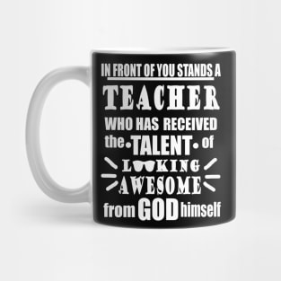 Teacher lessons gift idea funny saying Mug